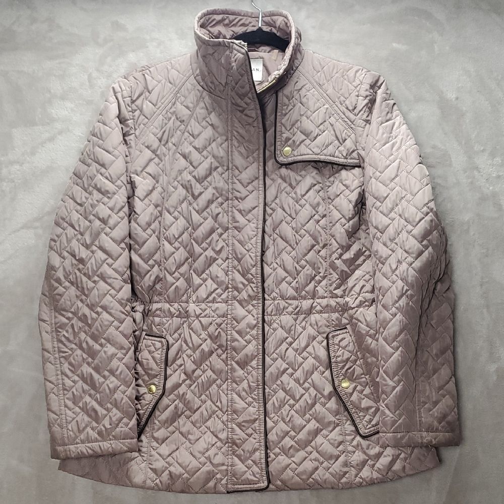 COLE HAAN | LARGE WOMEN'S | QUILTED PUFFER JACKET in PURPLE 3544P7046 357SP246